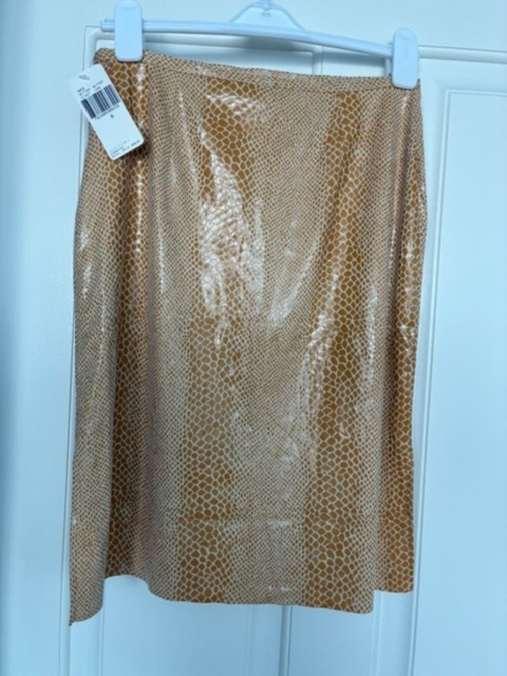 Faux Snake Skin Brown Suit